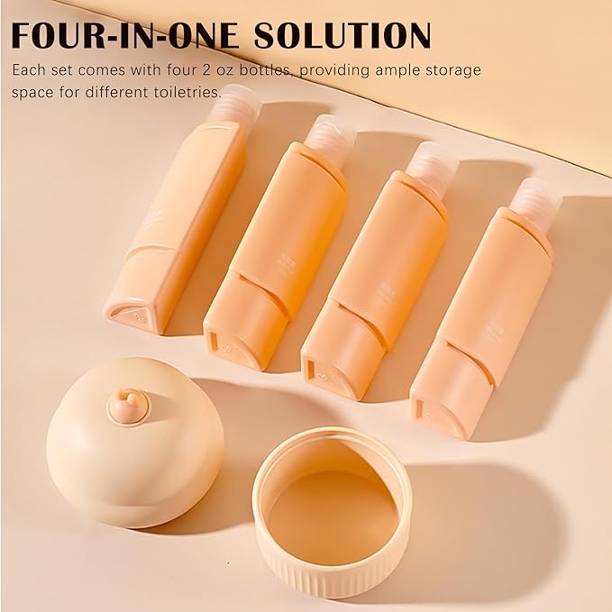 Silicone 4-in-1 Refillable Travel Container