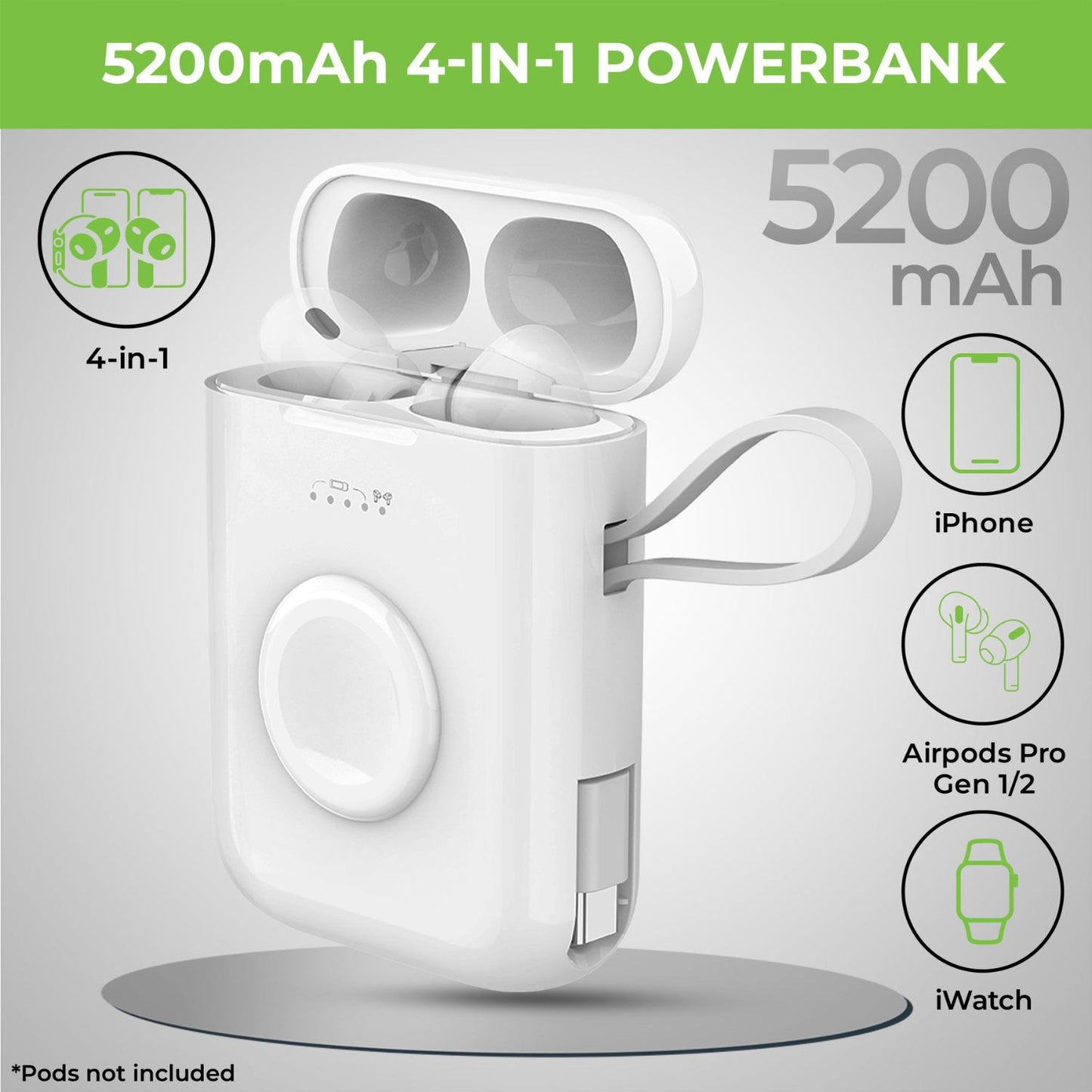 QuadPod 4-in-1 PowerBank
