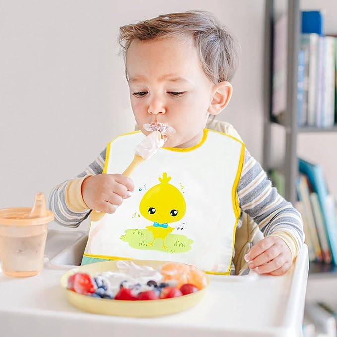 Trulittle Mess-Free Bib+ Waterproof Bib & Apron